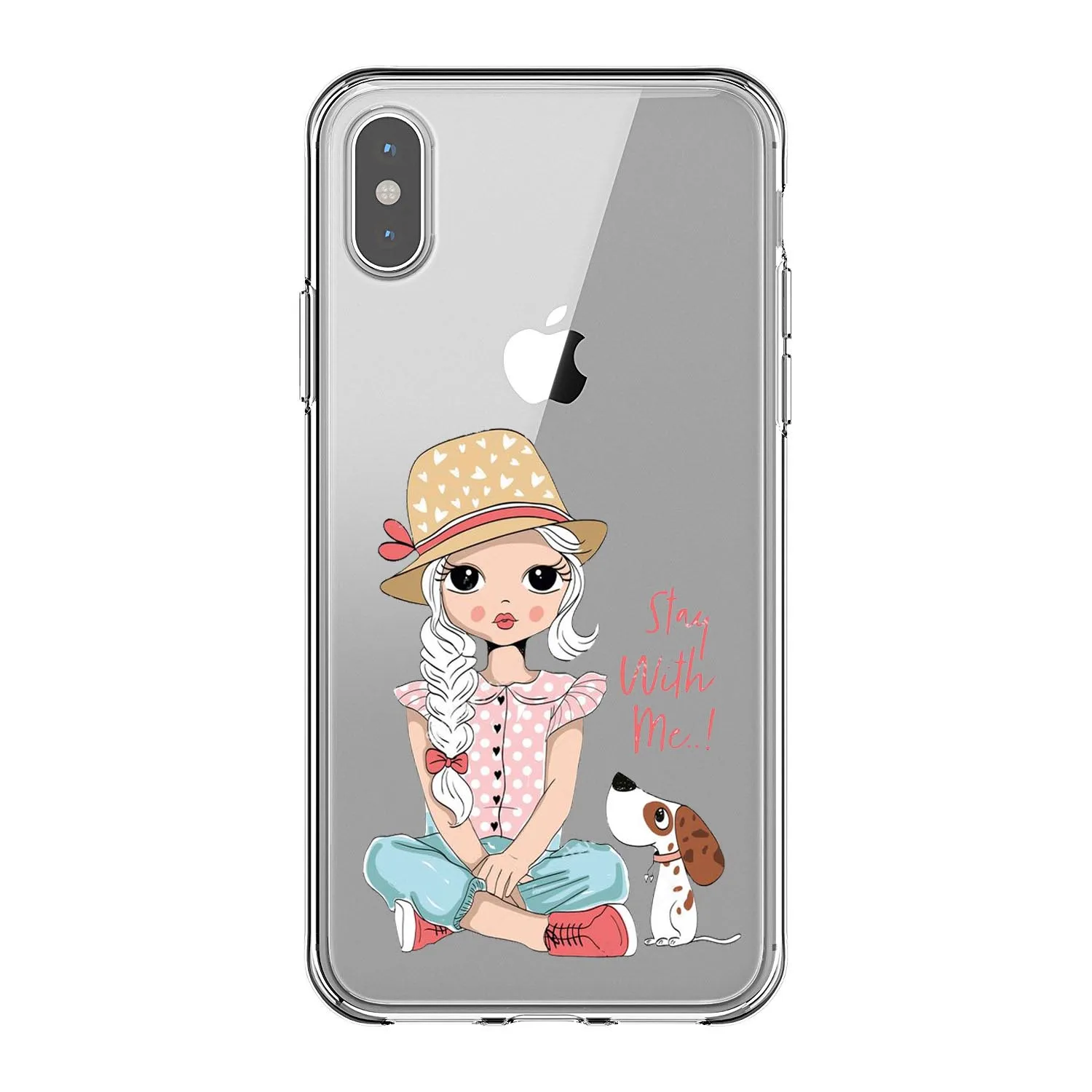 Модный милый чехол для телефона с русскими девочками iPhone X XS Max 8 7 6 6s Plus 5s SE