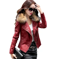 b spring autumn leather jacket women slim womens leather clothing coat short design leather coat lady clothing