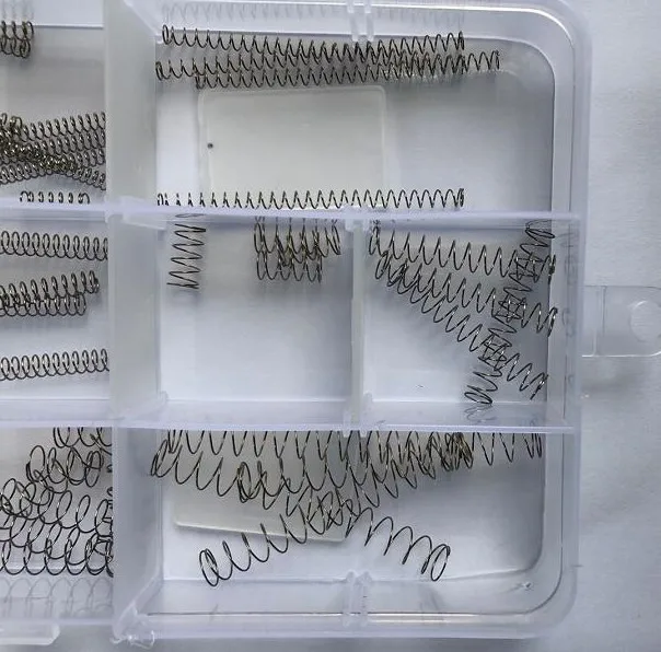 56pcs 0.3mm wire diameter pressure spring steel 3mm/4mm/5mm/6mm OD compression return Y-springs 10mm/30mm/50mm length | Обустройство