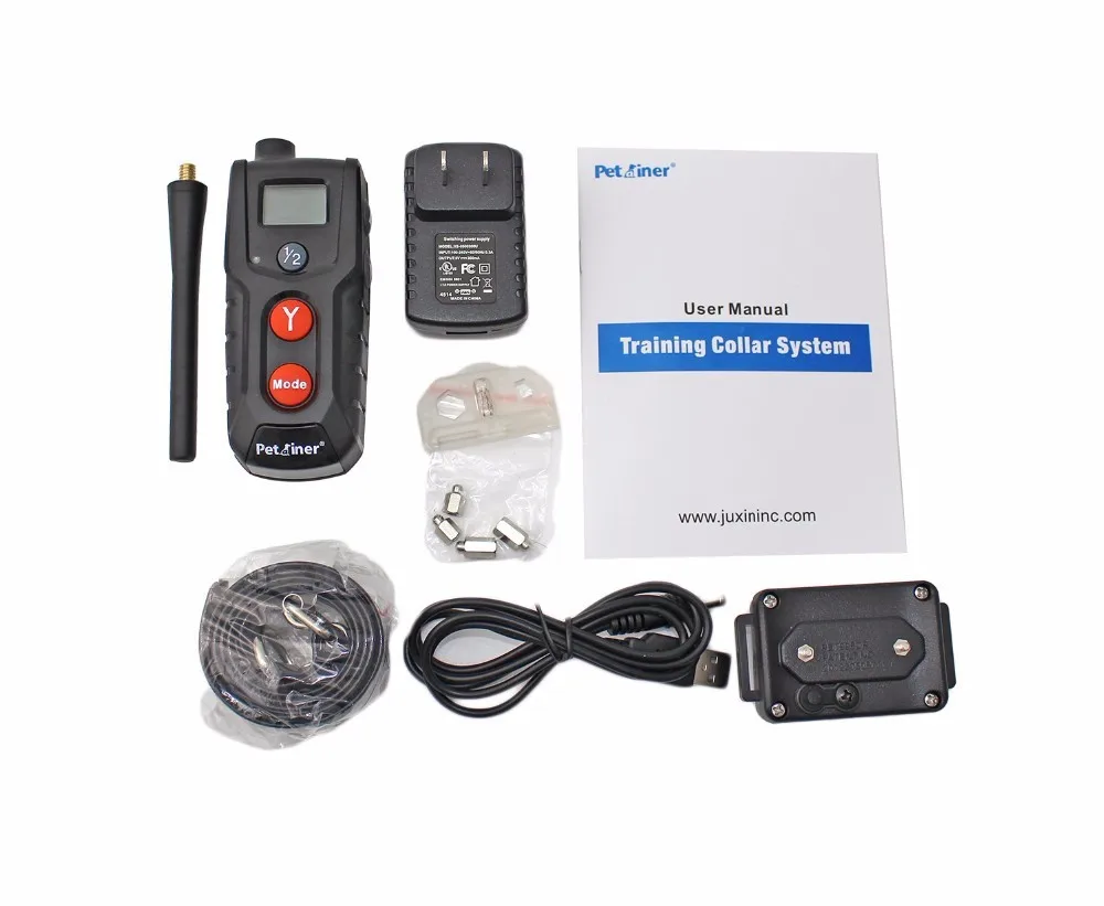 Petourer PET916 330 yd дистанционный перезаряжаемый и водонепроницаемый ошейник для дрессировки собак с тонусом/вибрацией/статическим шоком e-воротник
