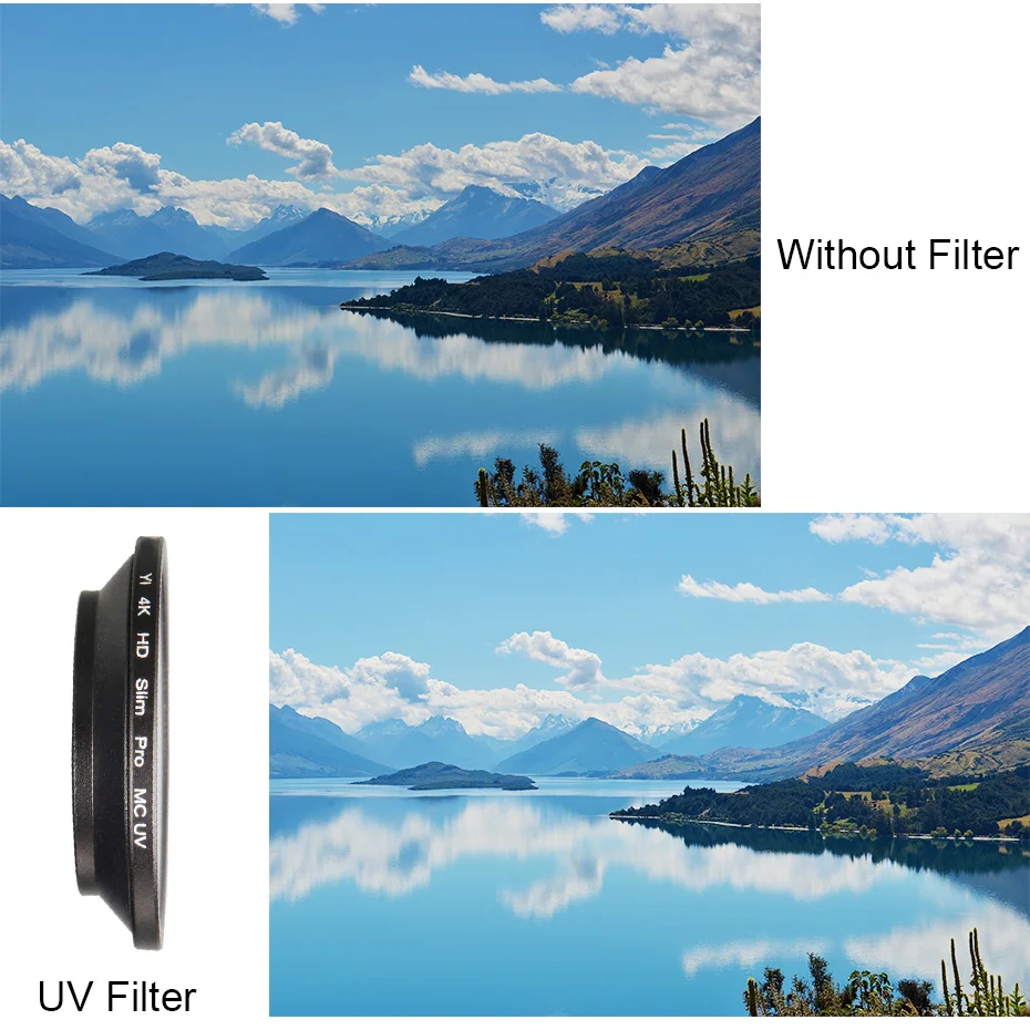 Фильтр для спортивной камеры TENENELE ND 2 4 УФ-фильтры Xiaomi Yi 4K Plus/Yi Lite поляризационный