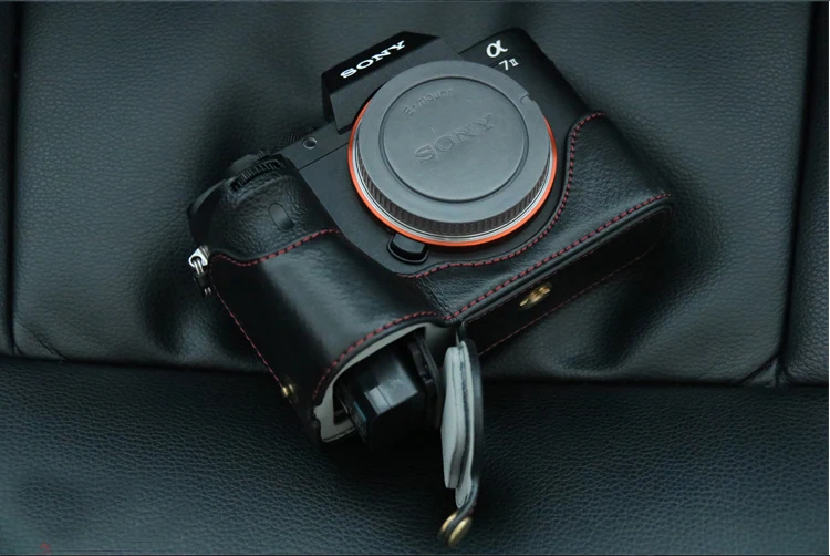 Чехол для камеры из натуральной кожи для sony ILCE-7M2 A7 Mark II A7R II, чехол из натуральной кожи с открытой батареей