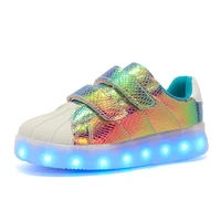 jawaykids new usb rechargable led kids shoes with lightboys girls superstar shoes womenmen fashion light up led glowing shoes