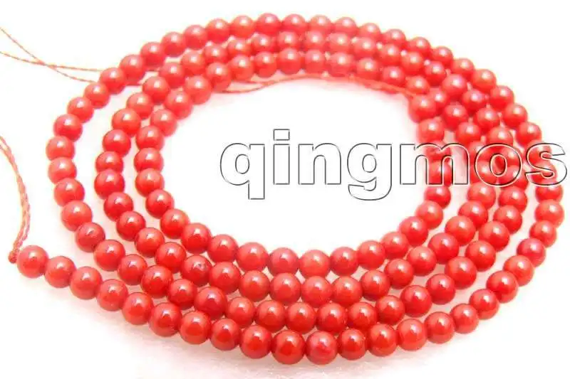 

SALE 2mm high quality 100% round Red nature Coral strand 15"-los550 Wholesale/retail Free ship
