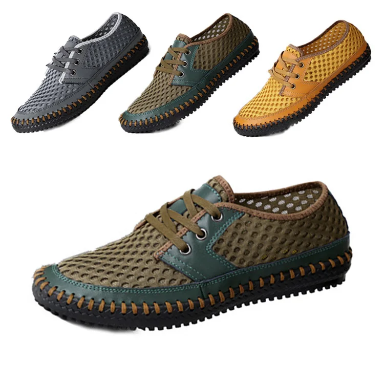 2015 DrivingHigh Quality Handmade fashion men's lightweight walking shoes waterproof breathable slip outdoor camping | Спорт и
