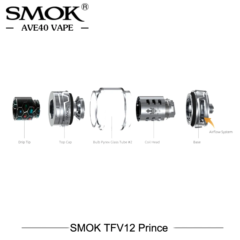Новый цвет SMOK TFV12 Prince Tank 8 мл емкость темно синий матовый черный Fit Mag Kit G PRIV 2