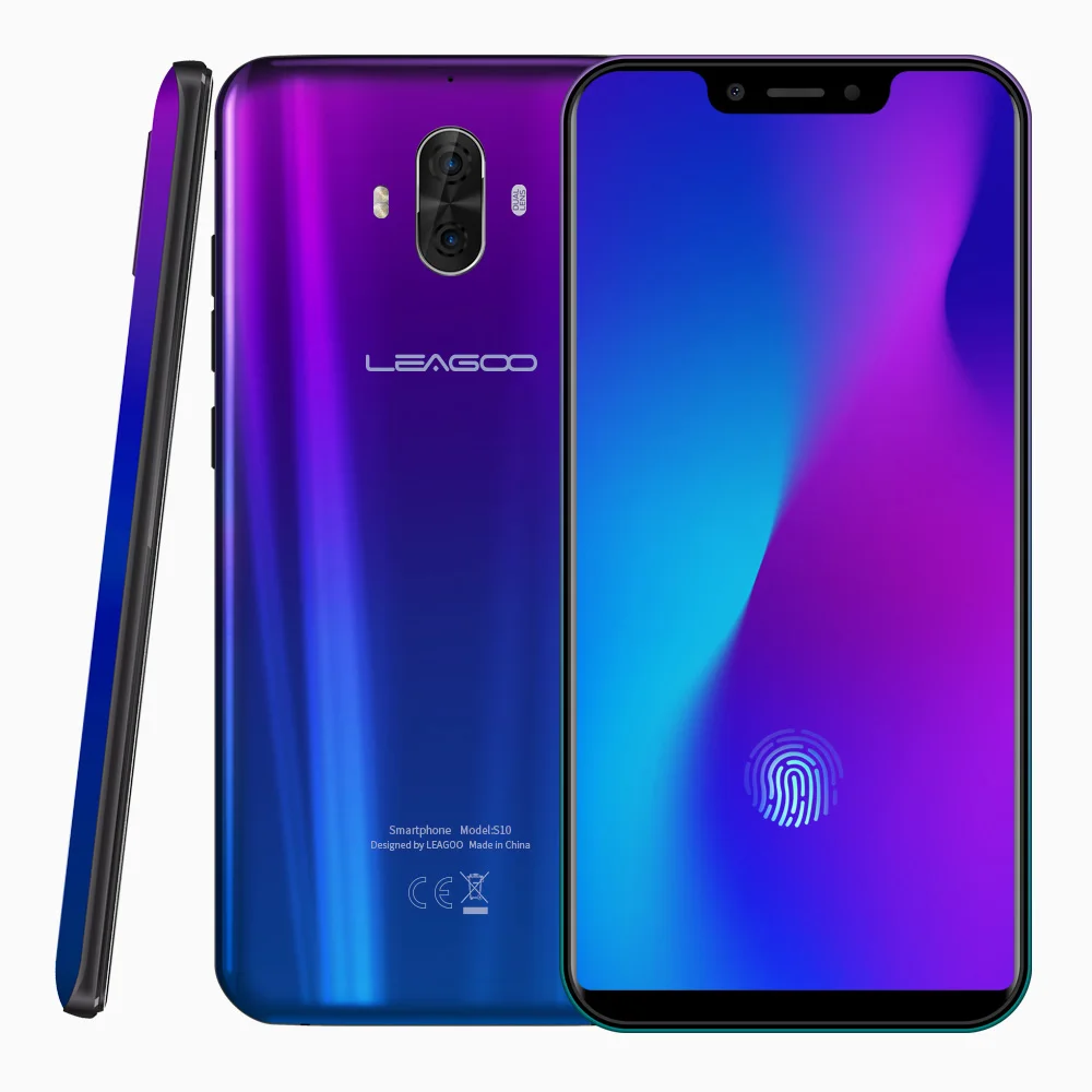 Смартфон LEAGOO S10 6 ГБ + 128 Гб экран 21 дюйма Восьмиядерный Android 8 1 4G мобильный телефон 20