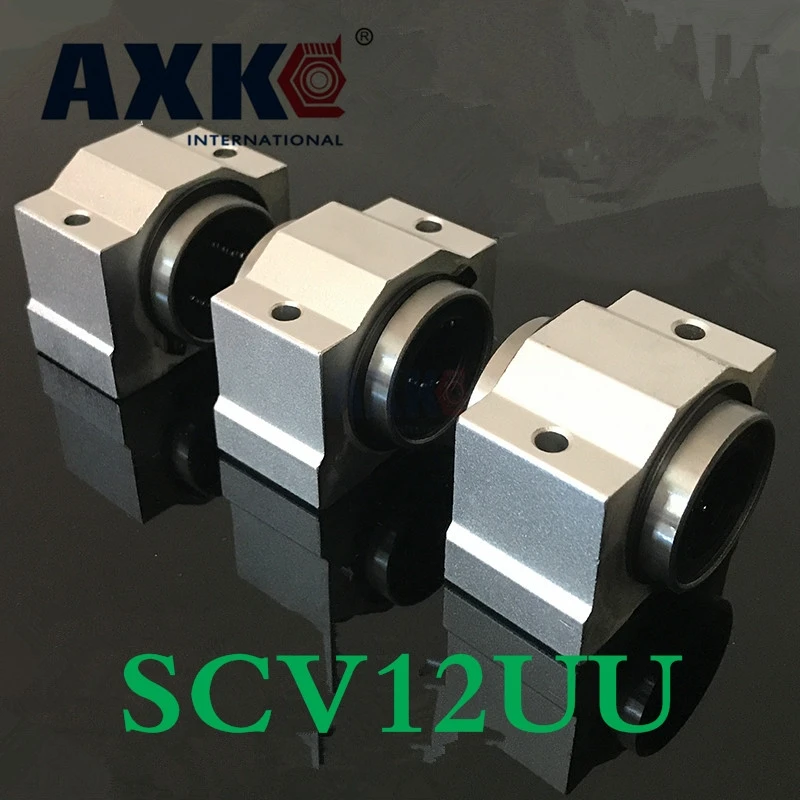 Линейный Корпус подшипника Sc12vuu Scv12uu Sc12v с линейным подшипником Lm12uu 12 мм рельса