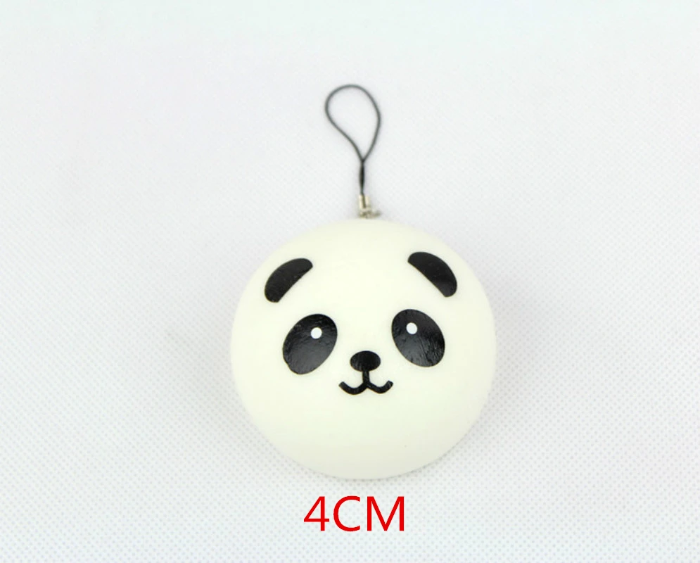 4CM 4 см 7 см 10 см 1 шт. панда мягкими Kawaii Булочки Хлеб Подвески для ключевых мешок сотовый телефон ремни горячие APE - Цвет: 4CM