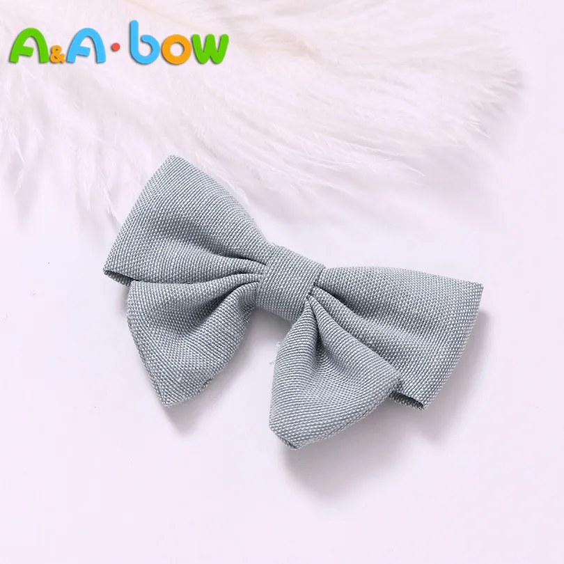 Horquillas con lazo para ni&ntilde;a, horquillas hechas a mano de 9 colores, 1 unidad/colores, accesorios para el cabello para beb&eacute;, horquillas con lazo-4