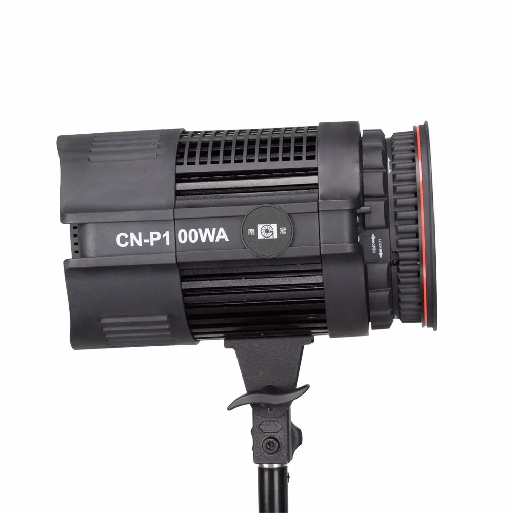 Nanguang 100W Светодиодный студийный светильник CN-P100WA с линзой Френеля с регулируемой яркостью Точечный светильник для освещением для фото и видео студии+ шторки