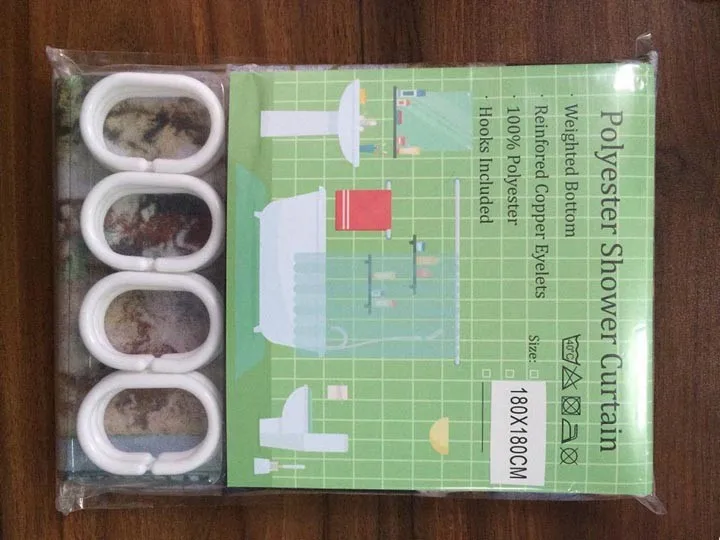 3D морская Пальма Водонепроницаемая занавеска для душа купальная полиэфирная