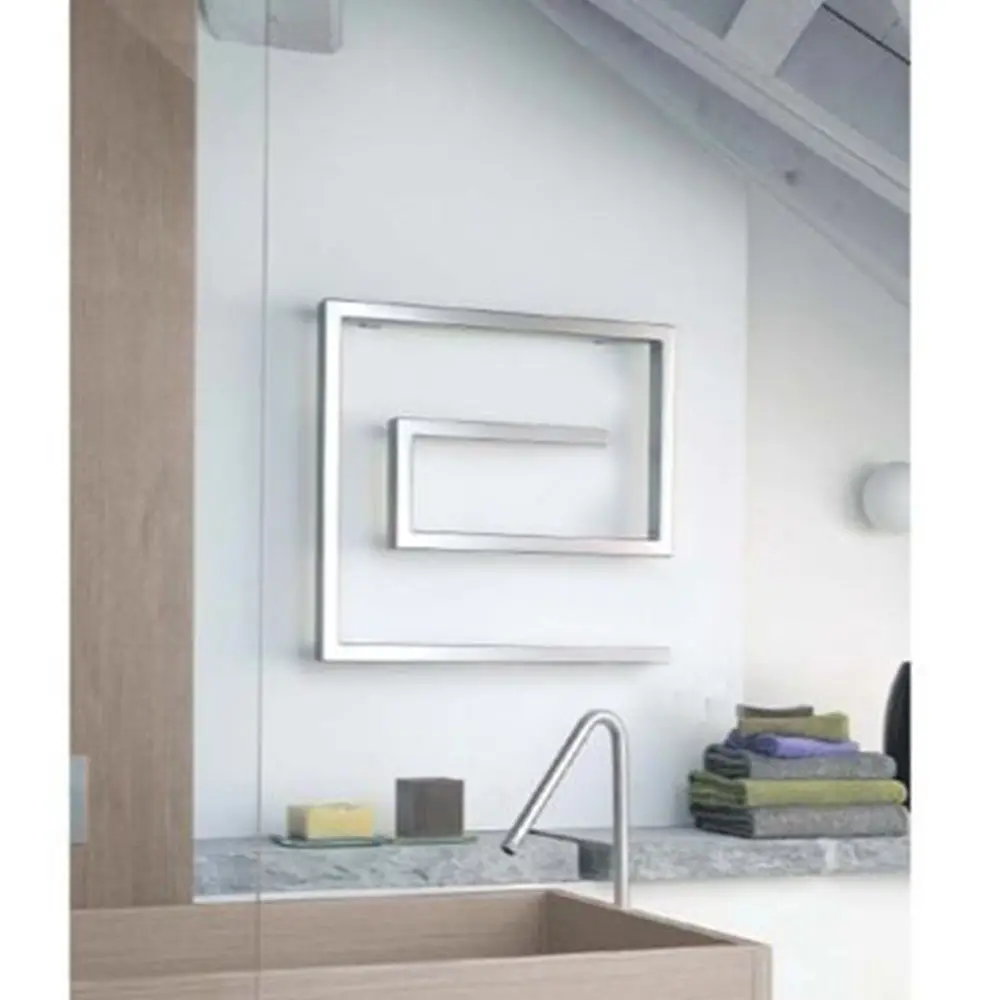 Дизайнерский держатель для полотенец с подогревом 4 квадратных бара