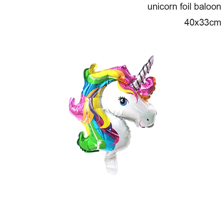 Foil Balloon Doriwoo Единорог наволочка для подушки Чехол для дивана тема Единорог вечерние принадлежности Детские украшения для вечеринки на день рождения детский душ - Цвет: Foil Balloon