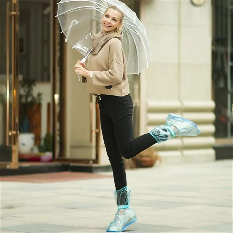 2017 Обувь дождь Ботильоны водонепроницаемая обувь Чехлы для мангала на плоской