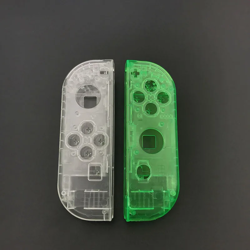 clear green Сменный Чехол для пульта дистанционного управления kingd контроллер NS Joy-Con чехол для игровой консоли - Цвет: clear green