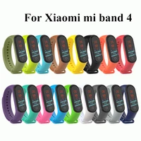 new colorful silicone watch strap for xiaomi mi band 6543 bracelet accessories for miband 43 smartband replacement wristband