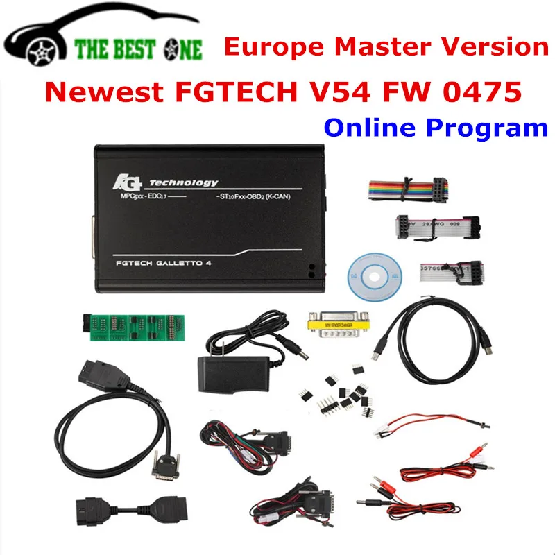 Новейший FW 0475 FGTECH Galletto 4 Master V54 FG TECH Европейская версия OBD2 ECU программист JTAG BDM HW 0475 для автомобилей и грузовиков