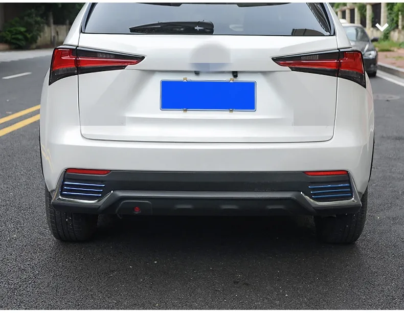 Для Lexus NX серии NX300H NX200T- модификация задней выхлопной полосы яркая полоса воздуха на выходе украшения авто аксессуары