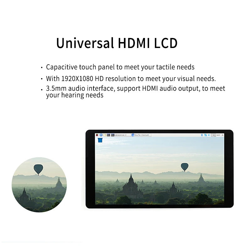 2 шт. Raspberry Pi 4 lcd AMOLED 5,5 дюйма 1080P 5 дюймов HDMI емкостный 1920*1080 сенсорный экран модуль для Raspberry Pi 3B+ 2B