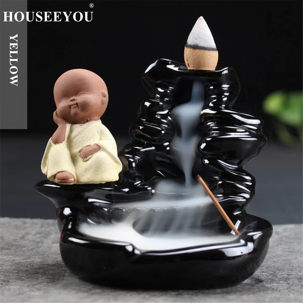 Houseyou фоновая ароматическая горелка домашний Декор маленький монах керамический