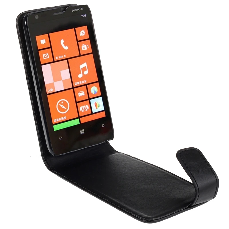 Высококачественный пластиковый чехол из искусственной кожи для Nokia Lumia 620 |