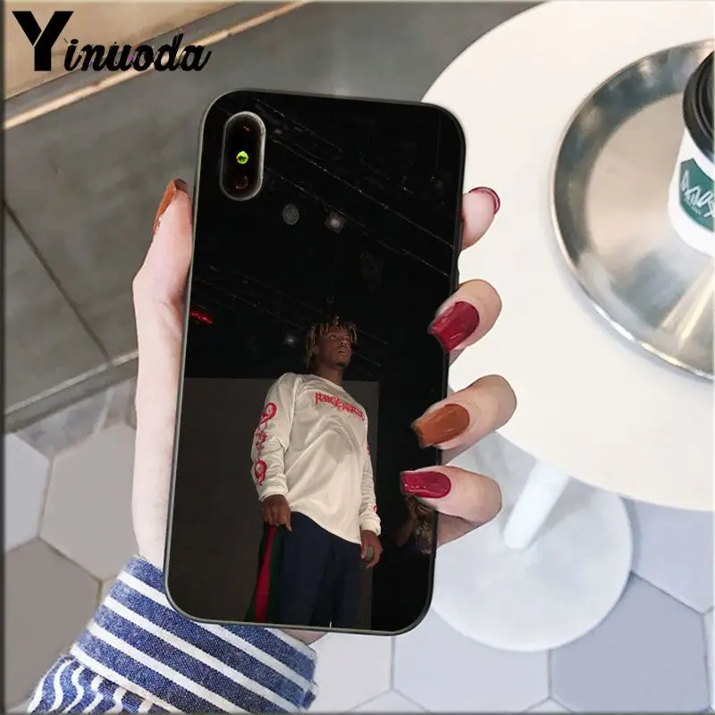 Yinuoda Juice WRLD Мягкий Силиконовый ТПУ чехол для телефона Apple iPhone 8 7 6 6S Plus X XS MAX 5 5S SE XR мобильный чехол