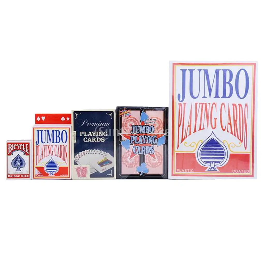 52 шт гигантские игральные карты Jumbo Poker Garden Волшебные семейные вечерние игровые карты