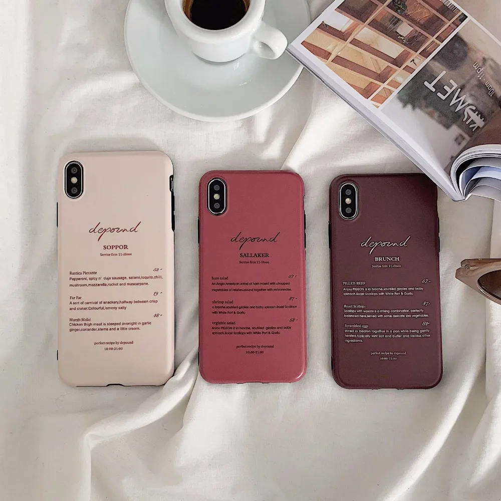 PGSD осенне-зимний цветной Простой корейский Чехол для мобильного телефона iphone XS MAX