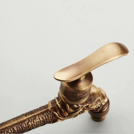 Высокое качество Длинные античная латунь Декоративный Сад Смесители одной