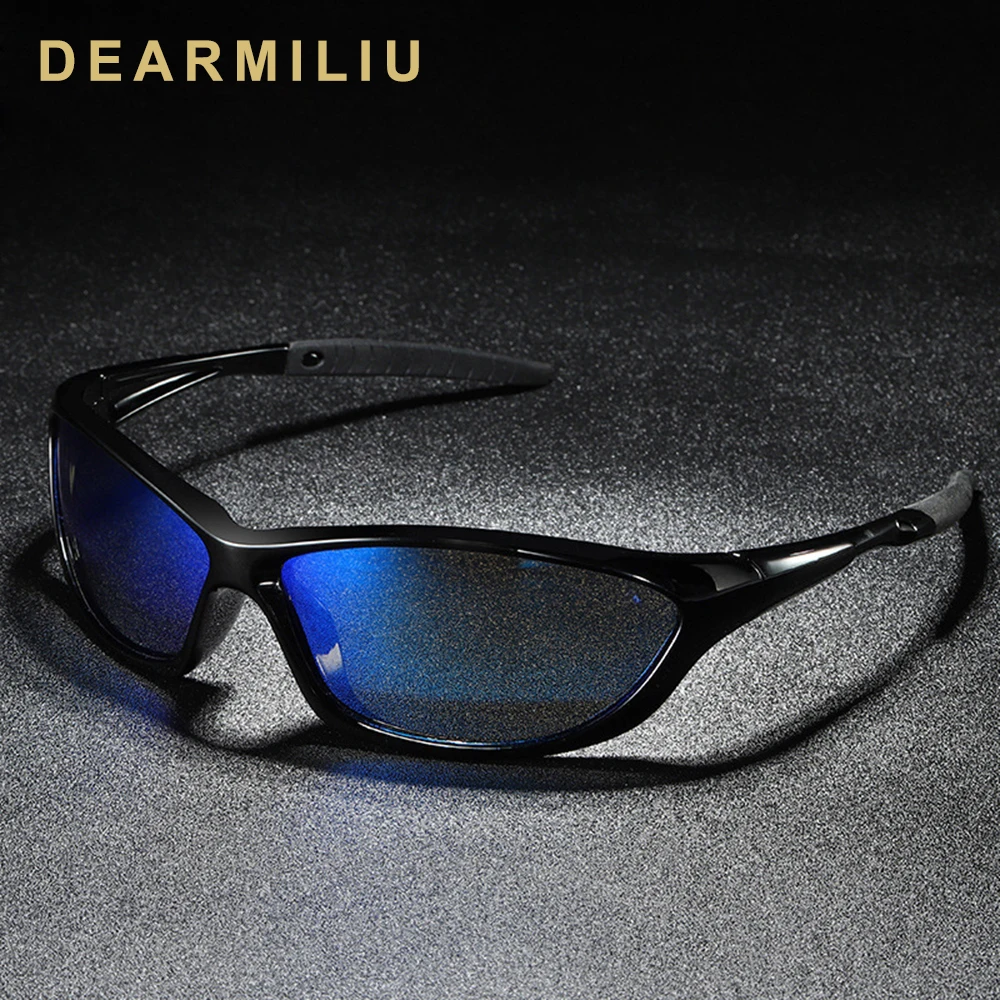 

DEARMILIU BRAND Polarized Sunglasses Men Women Driving Pilot Frame Sun Glasses Male Goggle UV400 Gafas De So For Sport Men