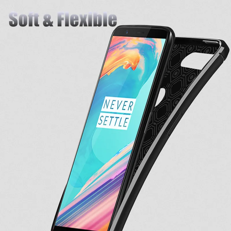 Для Oneplus 5 т случае один плюс крышка Роскошные Силиконовые Броня ТПУ текстуры кожи