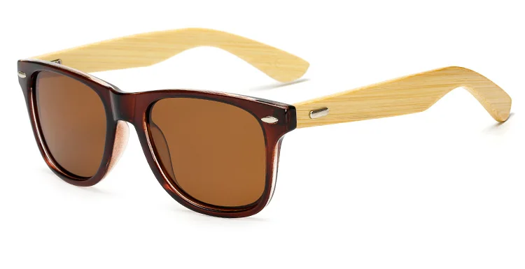 Длинные Хранитель Мужские поляризационные бамбуковые солнцезащитные очки с