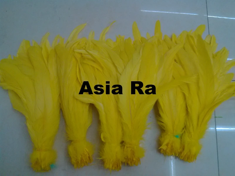 Бесплатная доставка 500 шт. оранжевый цвет Петух Хвост Перо 20 25 дюйм(ов) 8 10 дюймов