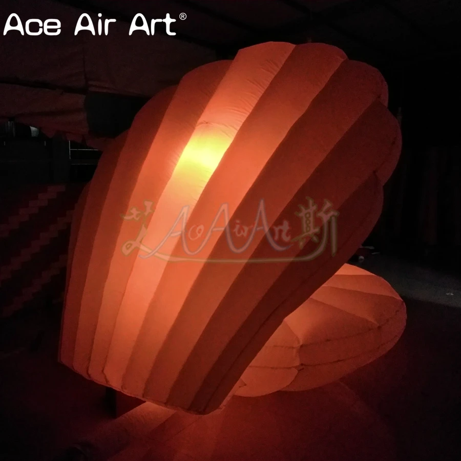 Популярная надувная раковина illumimating морская модель фестона диаметром 2 м с