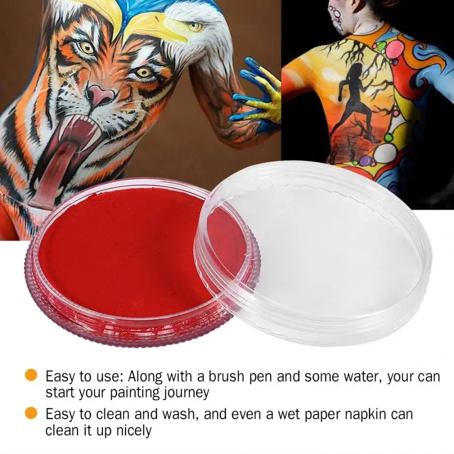 12 Цветов на водной основе матовый корпус красящий пигмент этап Татуировки Уход