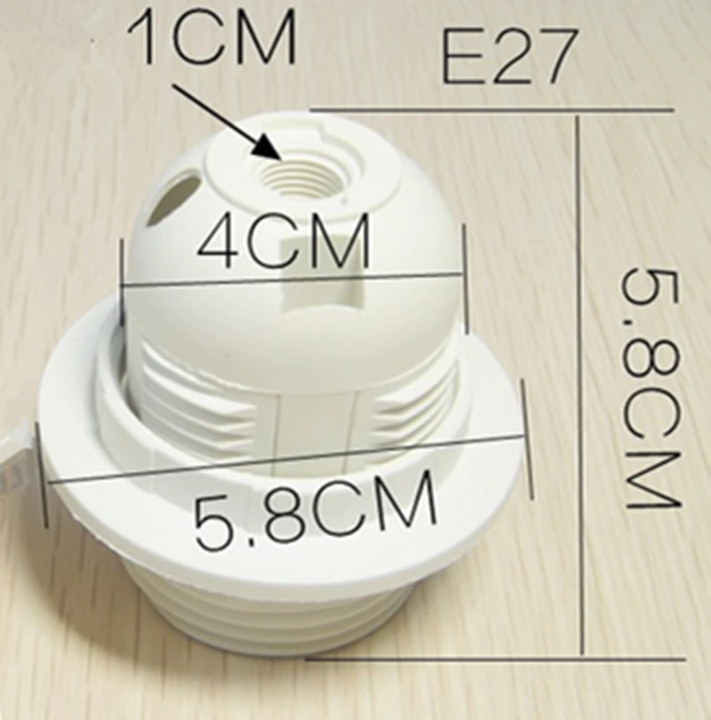E27 светодиодный пластиковый держатель лампы 50 шт./лот Edison винт гнезда DIY Цоколь