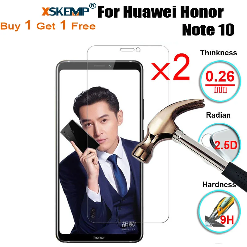 Протектор экрана из закаленного стекла 9H с защитой от взрывов для Huawei Honor V10/7S/Play