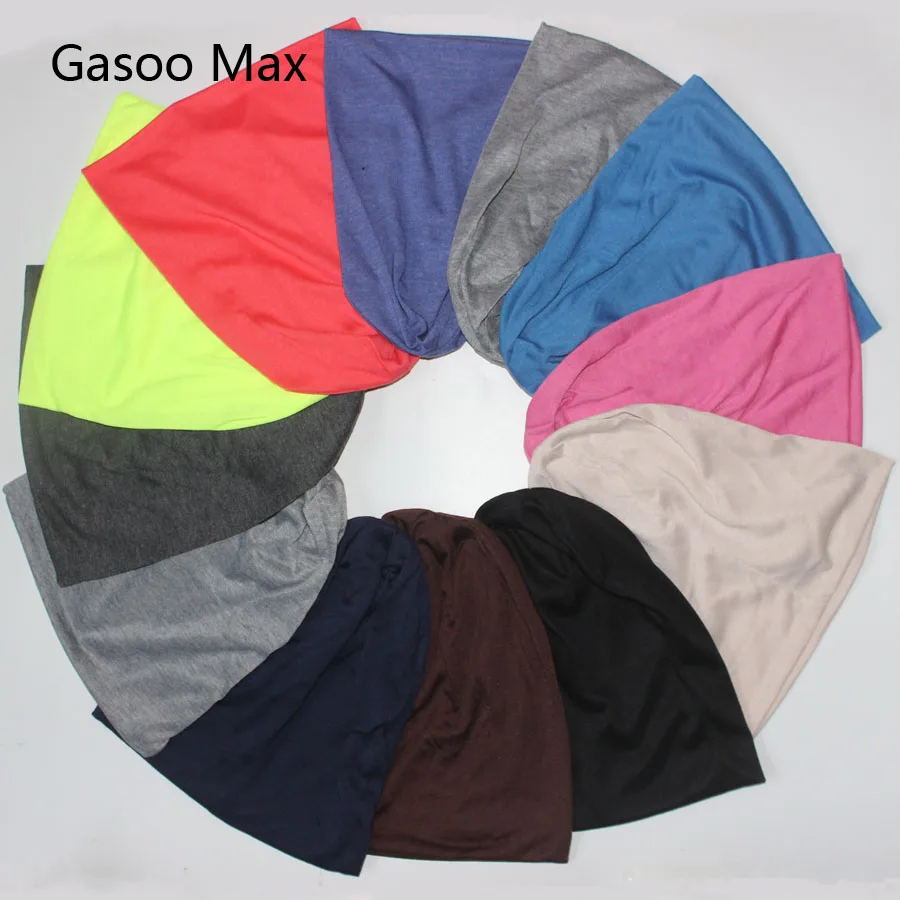 Шапка бини разных цветов для мужчин и женщин мягкая хлопковая шапка с напуском из