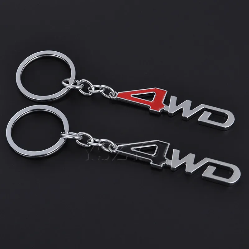 Модный брелок для ключей с логотипом автомобиля 4WD 4x4 BMW Mercedes Audi Volkswagen VW Ford Honda Nissan