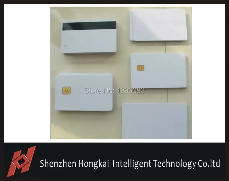 20pcs blank pvc contact ic card SLE4428 with Hico magnetic stripe | Безопасность и защита