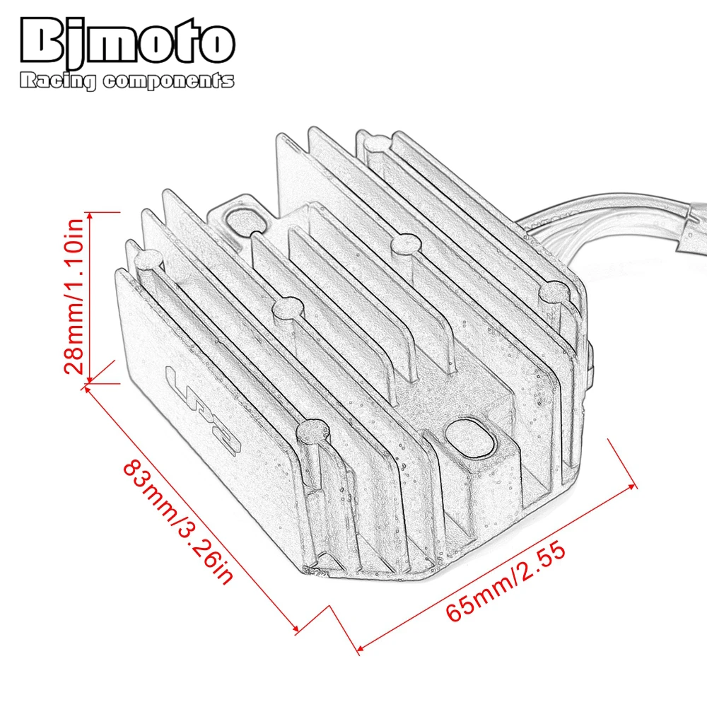 

BJMOTO Motorcycle Metal Voltage Regulator Rectifier For 450SX 450XC 505SX 525XC 2009 450XC 525XC 2008