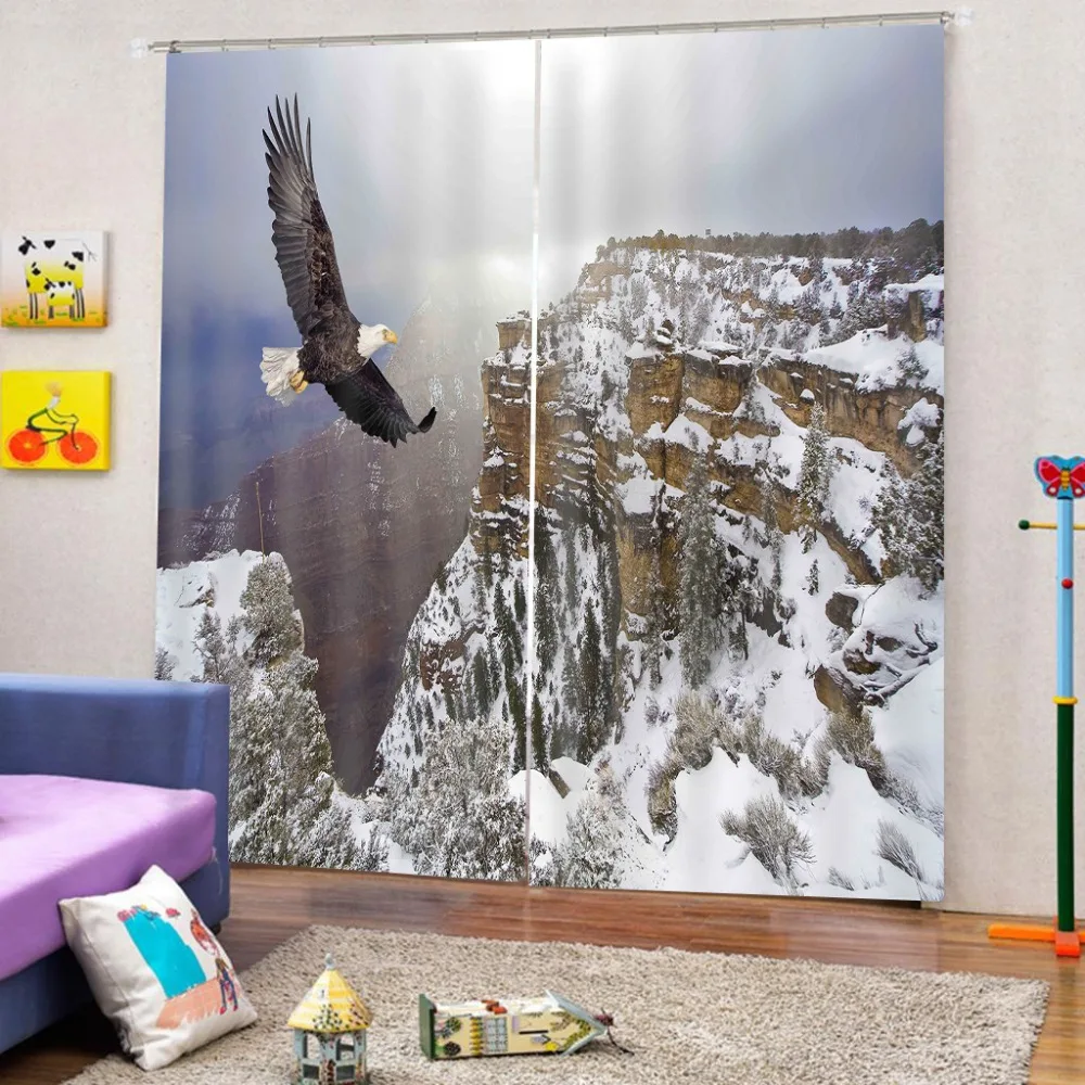 Eagle cliff 3D Curtains For Living Room Bedroom Home Decoration Customize Modern Window | Дом и сад