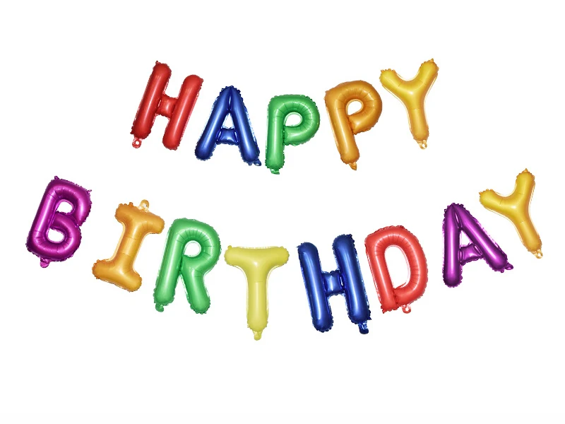 16 дюймовые буквы дневного света украшение для вечеринки в честь Дня Рождения