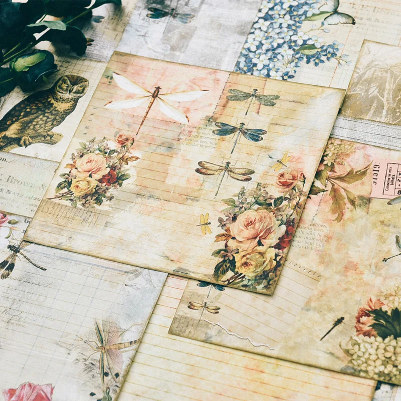 Винтаж птицы Материал Бумага Набор для Скрапбукинг DIY проектов/фотоальбом/карты