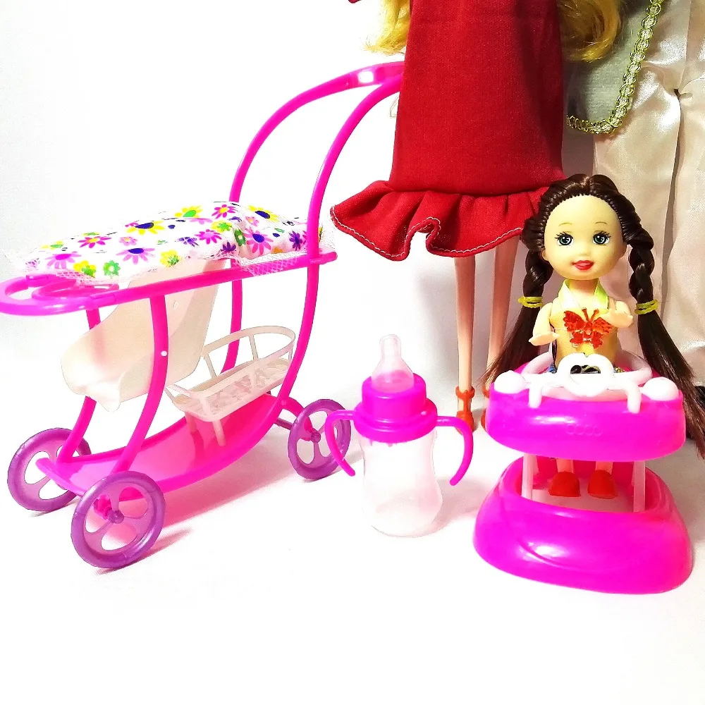 Игрушки для детей 5 человек куклы костюмы 1 мама/1 Папа/2 маленькая Келли/1 ребенок