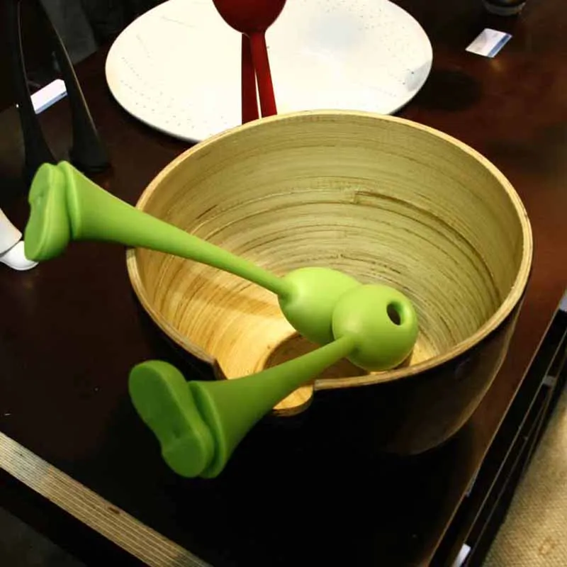 QuickDone 2 шт./лот салатные ложки с длинными ногами подставка для супа кухонный