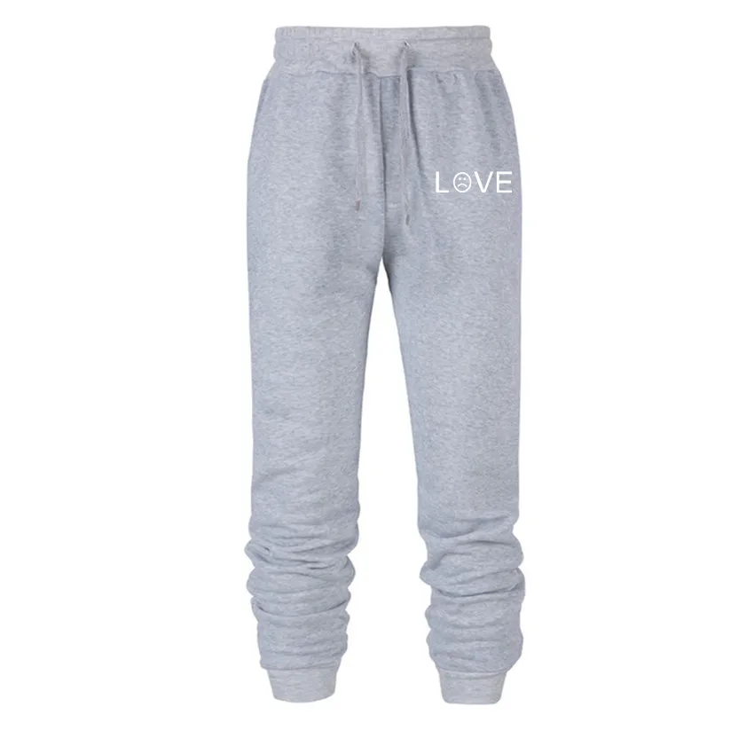 Мужские штаны-шаровары Love lil. peep jogger, Мужские штаны из хлопка, новые мужские брюки для тренажерного зала, фитнеса, тренировок, мужские спортивные штаны, высококачественные штаны - Цвет: 138light grey