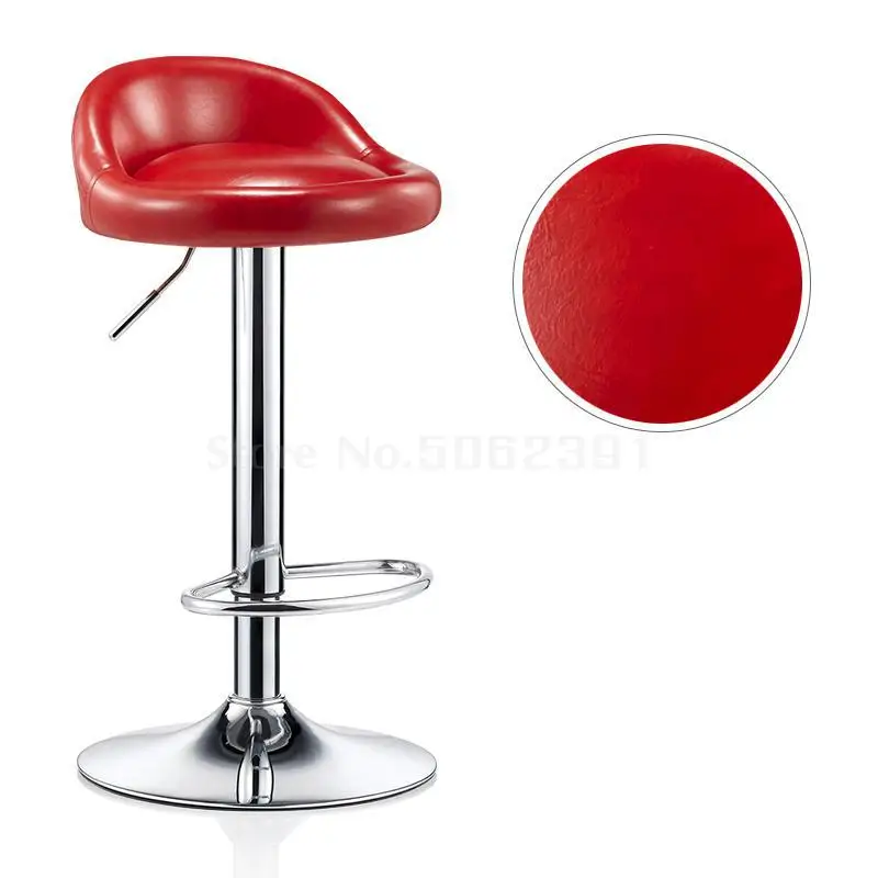 Same as picture18 Bar Chair Modern Simple Bar Chair Lift And Rotate Front Desk Backrest Chair Household High Stand Bar Stool - Цвет: Same as picture18
