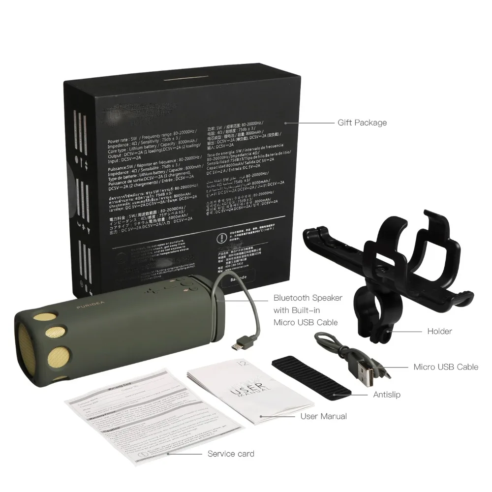 Новый I2 Мини Bluetooth динамик портативный беспроводной звуковая система 3D